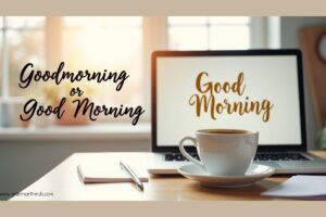 Goodmorning or Good Morning