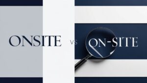 Onsite or On‑Site