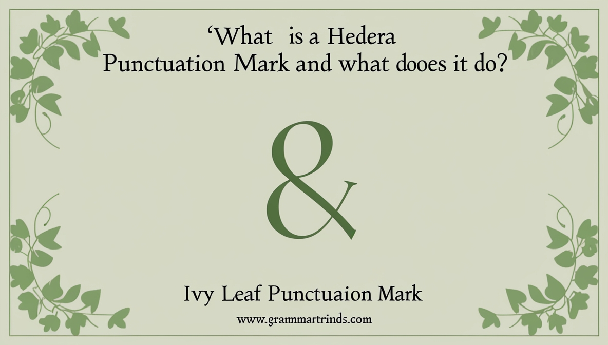 Hedera Punctuation