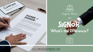 Signer or Signor